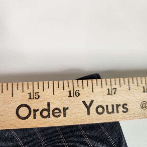 GANNI Skirt Womens 42 10/12 Grey Pinstripe Ruched Sky Captain Tie Gray NWT Siren - Picture 9 of 16